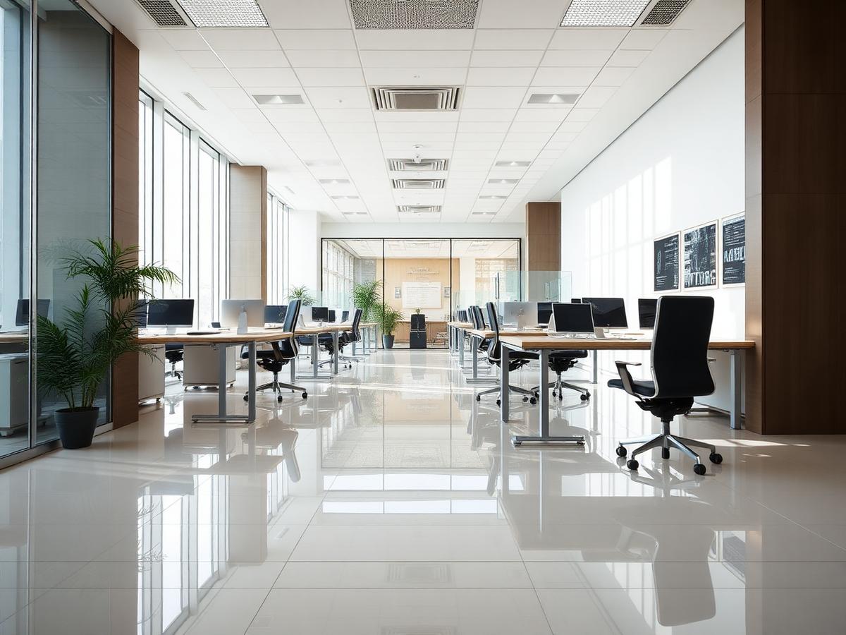 Təmizlənmiş müasir ofis